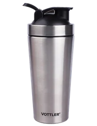 Шейкер металлический VOTTLER 740 мл, серый металлик